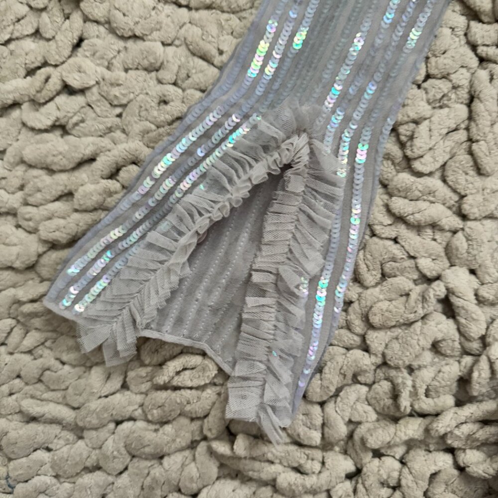 NWT BHLDN Needle & Thread Shimmer Long Sleeve Mini Dress Sz XS - Picture 7 of 12